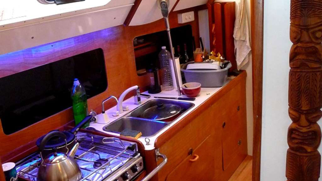 The well fitted out galley