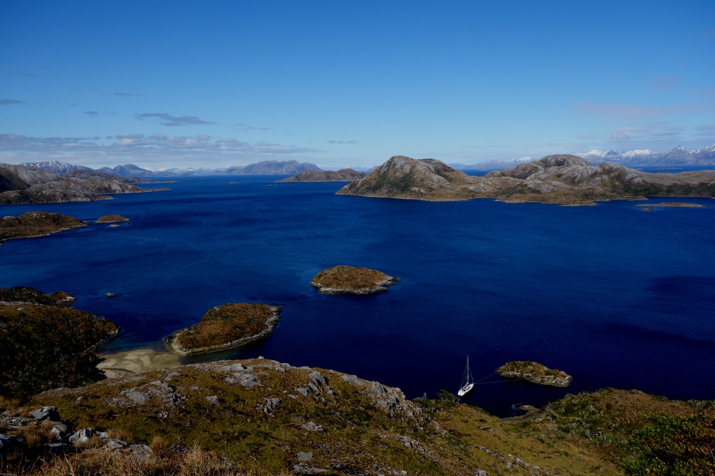 Caleta dans les canaux de Patagonie